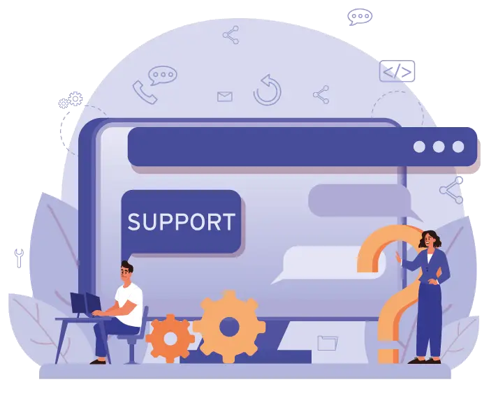 Développement web support client